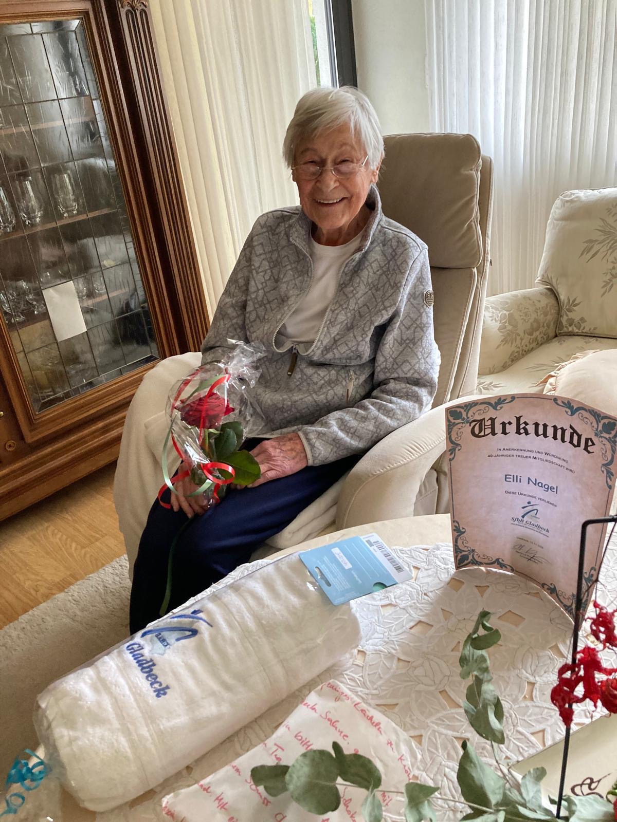 Ehrenmitglied Elli Nagel verstorben
